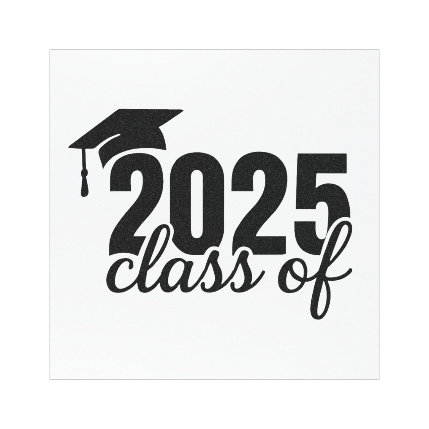 Class of 2025 car magnet – durable vinyl with matte finish, weather-resistant, perfect for celebrating graduation and personalizing your vehicle.