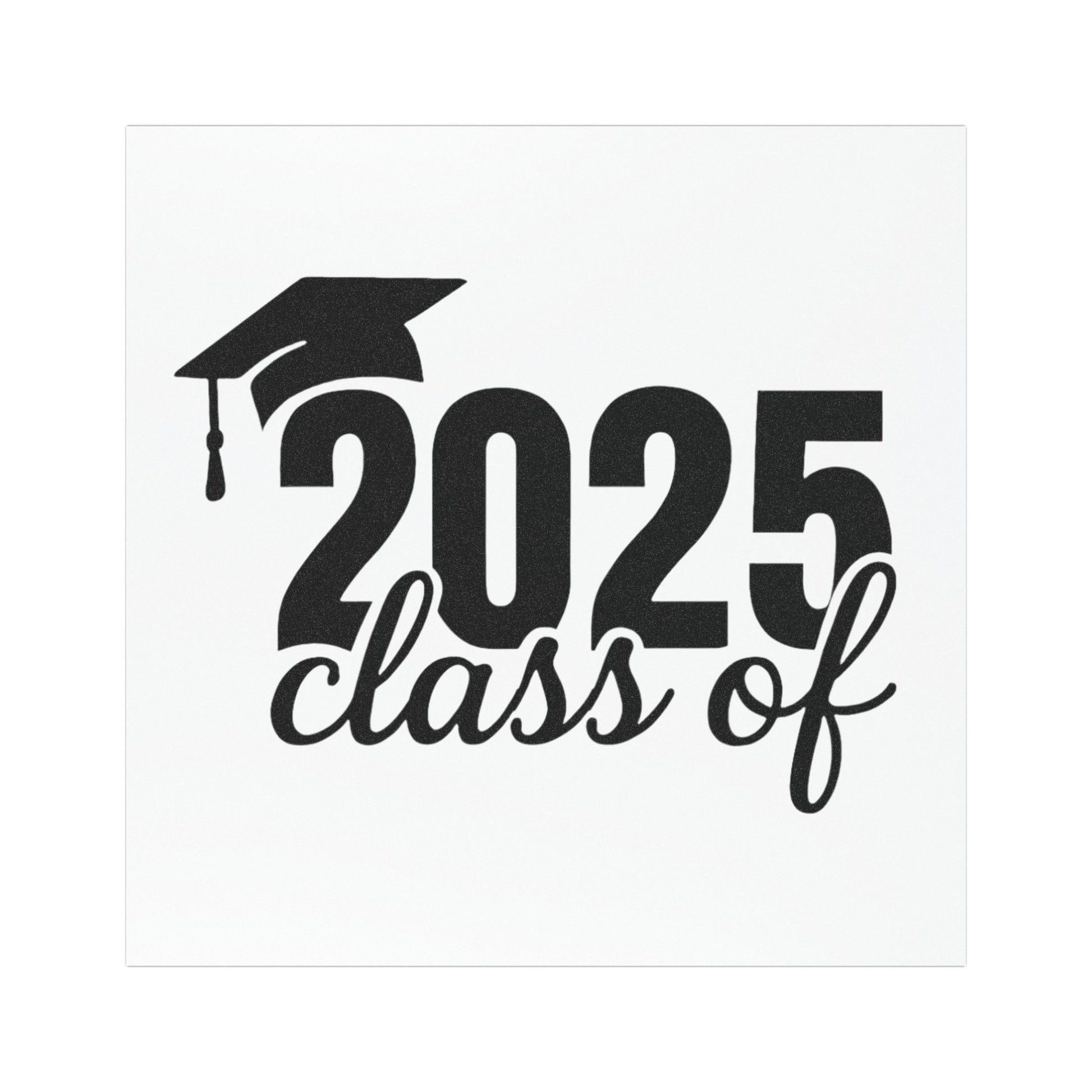 Class of 2025 car magnet – durable vinyl with matte finish, weather-resistant, perfect for celebrating graduation and personalizing your vehicle.